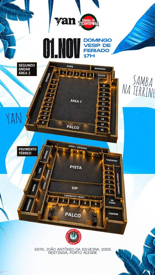 Mapa do evento SAMBA DA TERRINHA APRESENTA: CANTOR YAN
